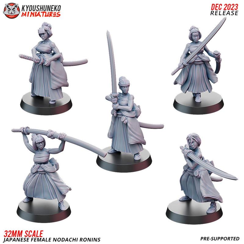 Japanese Female Nodachi Ronins