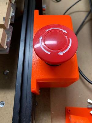 Removeable coaxial power plug Emergency Stop 3018