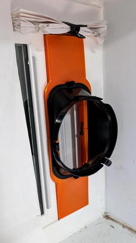 Portable Air Conditioner Air Exhaust Passage Adapter for Small Windows (Adjustable)   