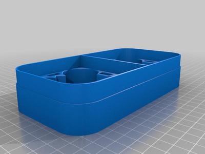 Tiny whoop dual case (for two 65 mm quadcopters, i.e. Mobula6, Mobula6 HD, Moblite 6, Meteor65, UR65, etc.)