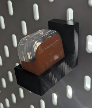 Soldering tip box holder for skadis   