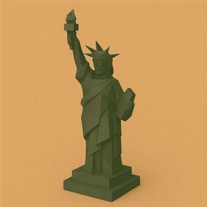 Low Poly Statue of Liberty   