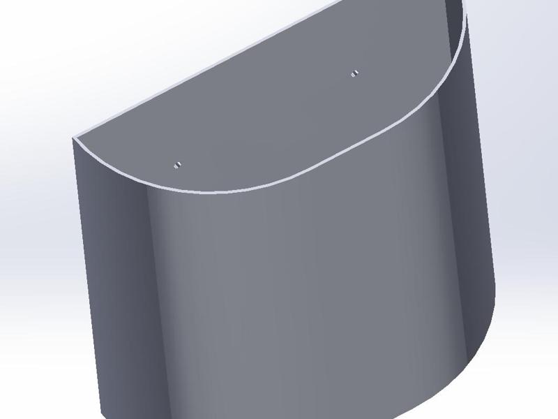 Screw-on caravan door bin
