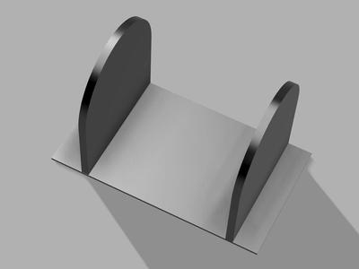 Bookstand/holder sleek modern 1 part