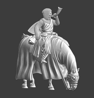 Medieval Mounted Hornblower