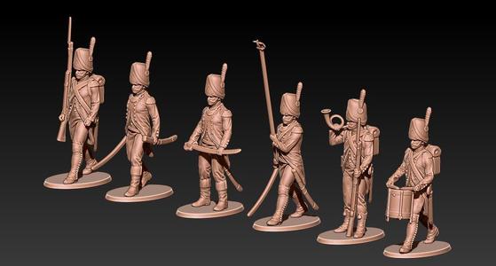 Napoleonic french grenadier command group