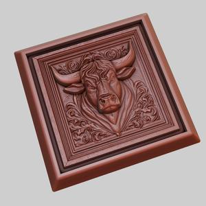 Bull Animal 3D Model for CNC Router Laser & 3D Printer