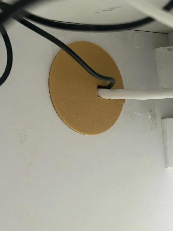 Cable Hole Cover with a slide for cables   