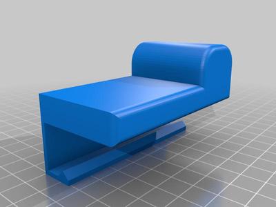 Scrapper and glue stick holder for 3d printer