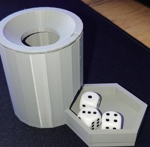 Mini dice tower ideal - for 1x1cm dice and smaller
