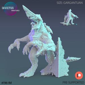 Sword Head Kaiju Walking / Space Beast / Cosmic Predator / Alien War Technology / Cyberpunk Machine / Invasion Army / Battle Robot / Trooper Attack / Sci-Fi Encounter