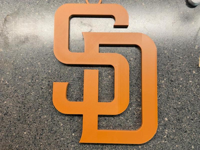 San Diego Padres Oversized Necklace Logo
