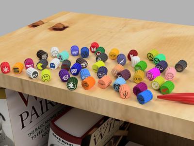 A wide assortment of Tire Valve Stem Caps