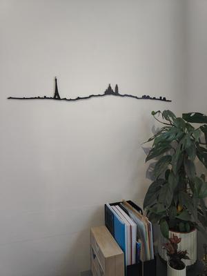 Paris Skyline Wall Decor 90cm long