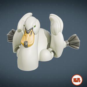 Print In Place Articulated Swan
