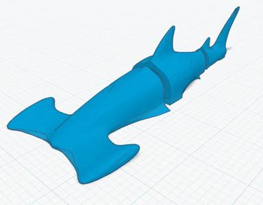 3d articulated shark   