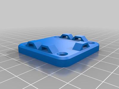 Ender 3 Extruder plate Zip Tie mount