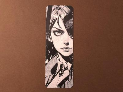 Comic Girl Bookmark