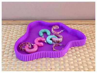 Organic Tray Abstract Boho Modern Jewelry Decor