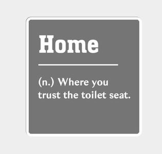 Funny Bathroom sign / Wall Art / 2d art / Home
