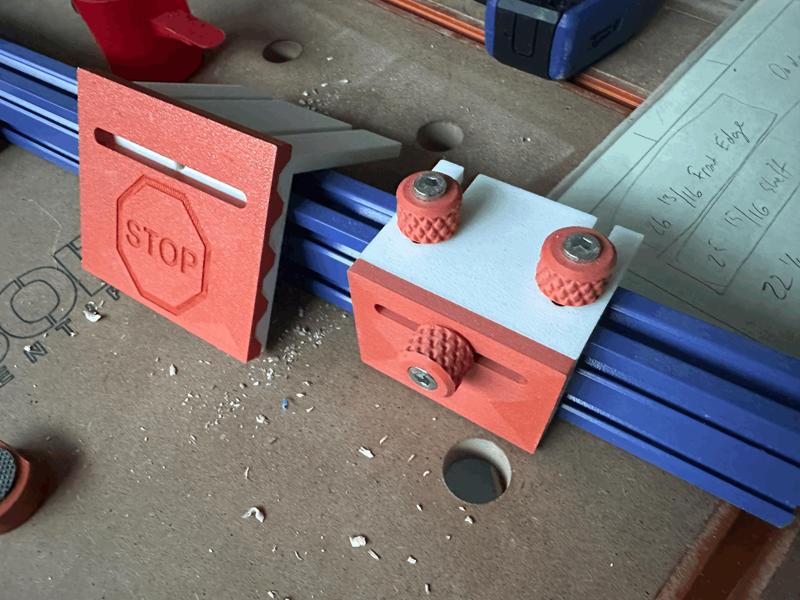 Zero Deflection Stop Block for 4020 Aluminum Extrusion   