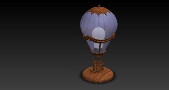 Hot air balloon lamp