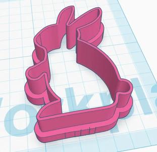 A festive Bunny cookie cutter!   