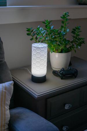 Geometric Hexagon lamp