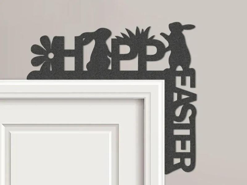 Happy Easter Door Corner Topper   