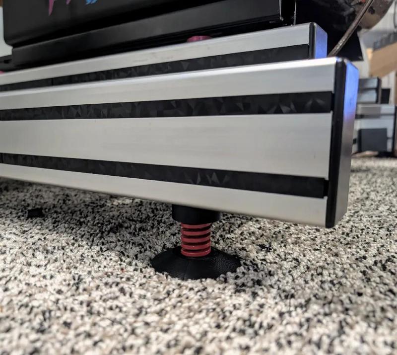 Vibration Isolators for 4040 Sim Rig - Aluminum profile rigs.   