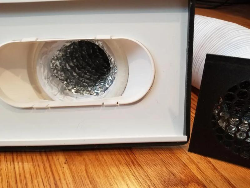 4 inch hose adapter to 5 inch AC window vent   