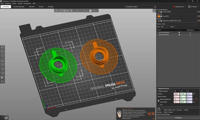 Filamentspule zum aufschrauben   