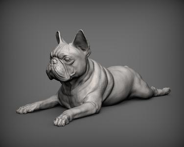 French Bulldog 3D print model