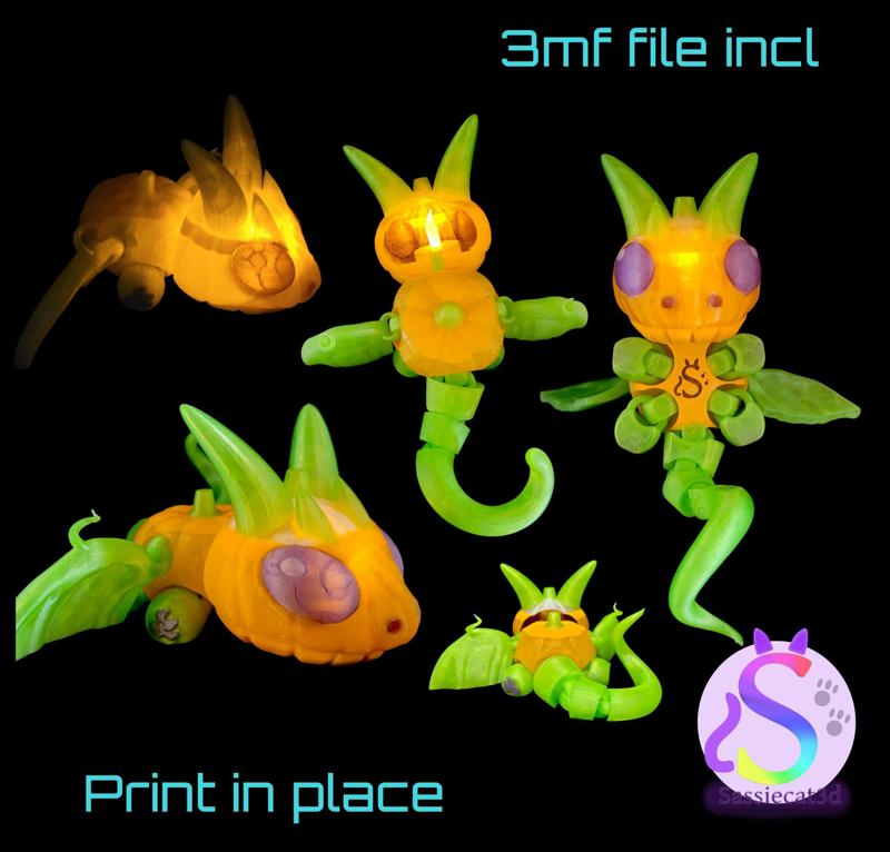 Pixi Tealight flexi dragon