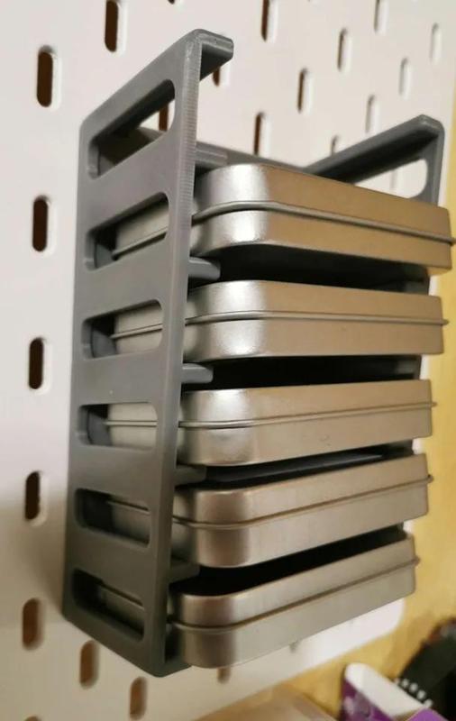 Regal für Blechdosen für Skadis   