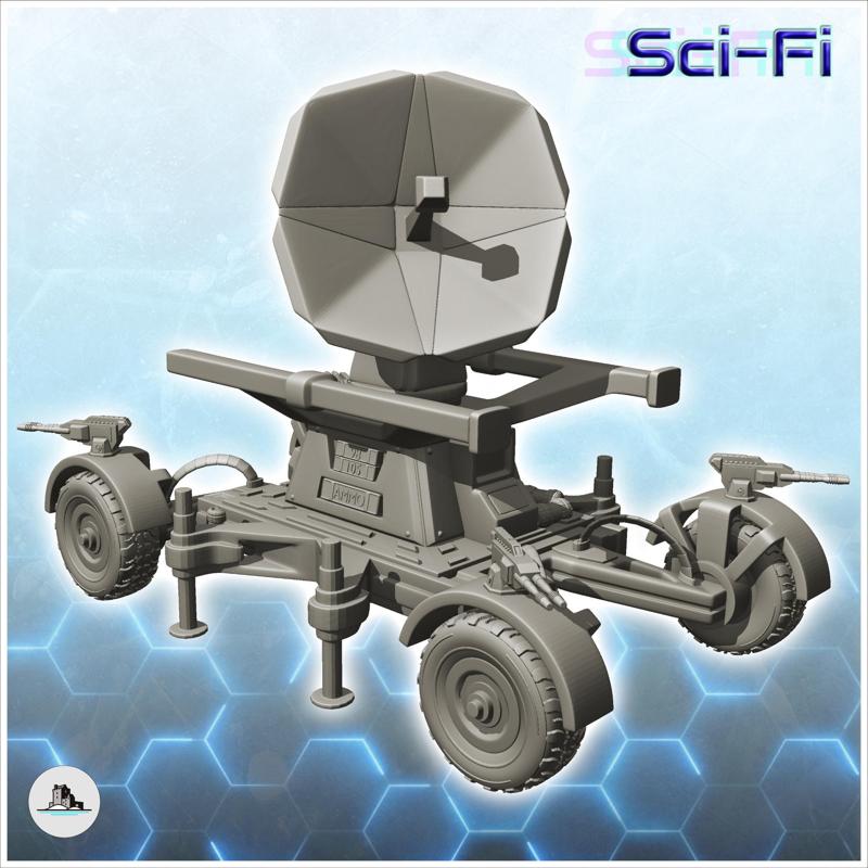 Mobile satellite guidance antenna turret (6) - Future Sci-Fi SF Post apocalyptic Tabletop Scifi