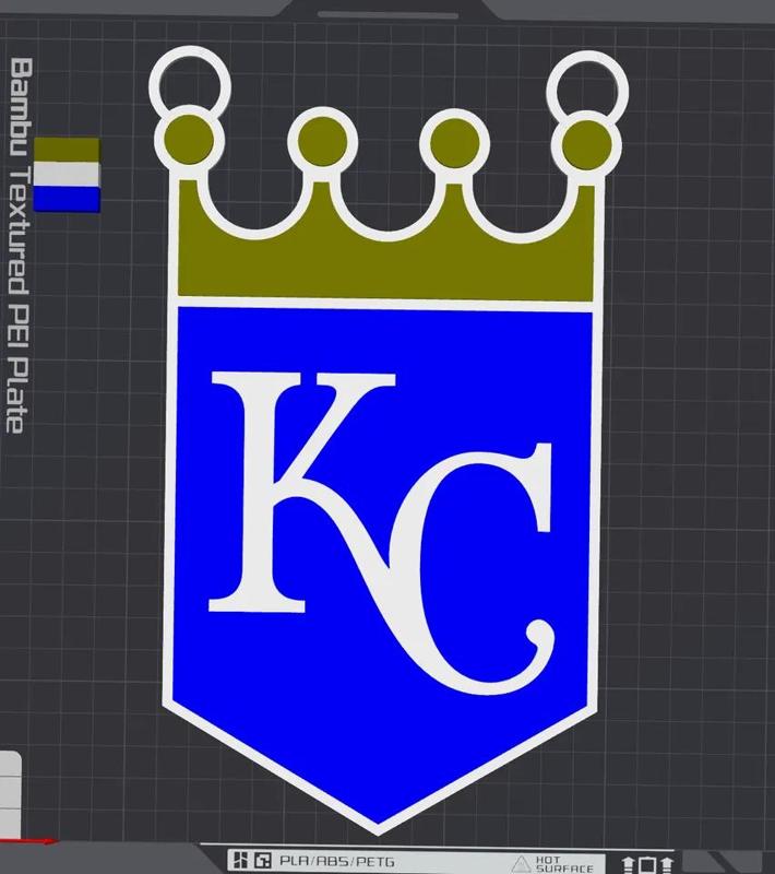 Kansas City Royals Oversized Necklace Logo   