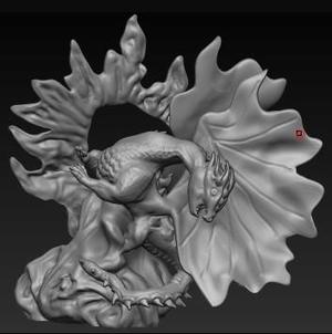 Dragon with egg
