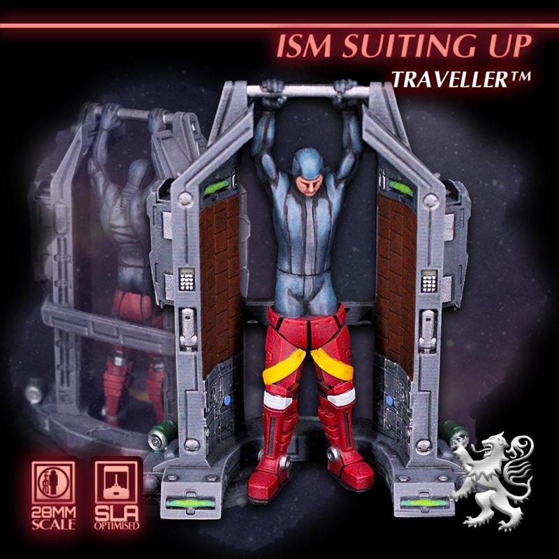 Imperial Star Marine Suiting Up Traveller Miniature