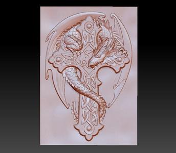 dragon on the cross