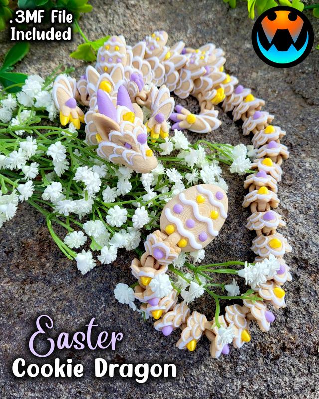Easter Egg Cookie Dragon