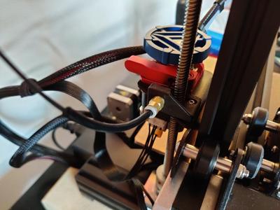 Filament guide for Ender 3 V2 and aluminum extruder