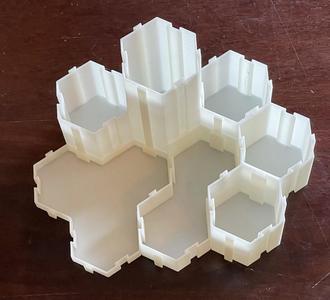 Customizable Hex Cup Tidy Desk Organizer (Parametric)