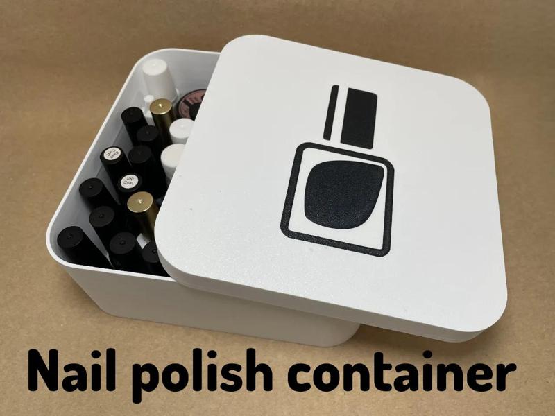 Nail polish container   