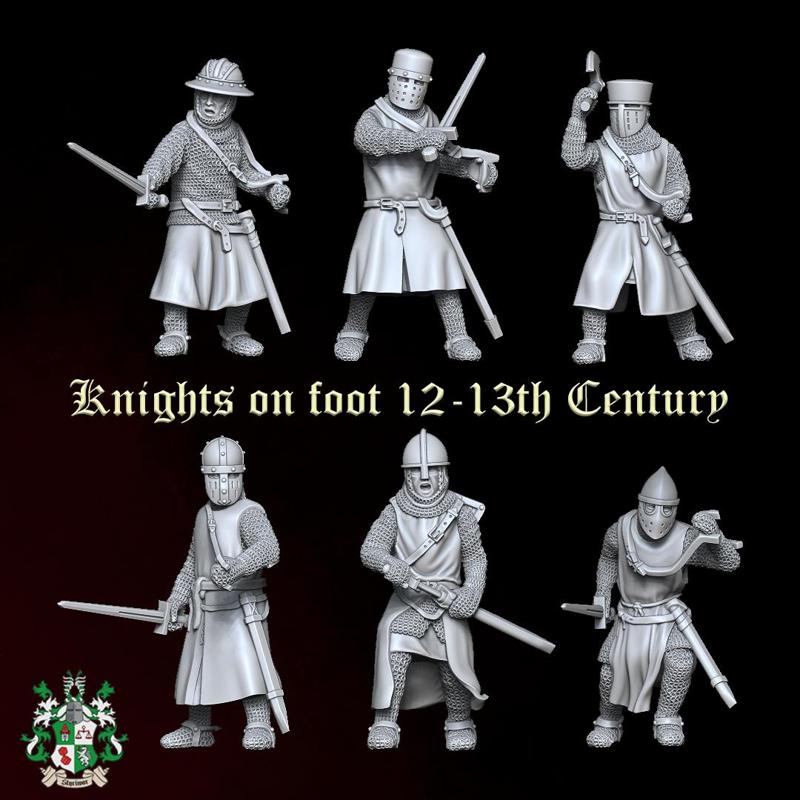 Knights on foot 12-13th Century