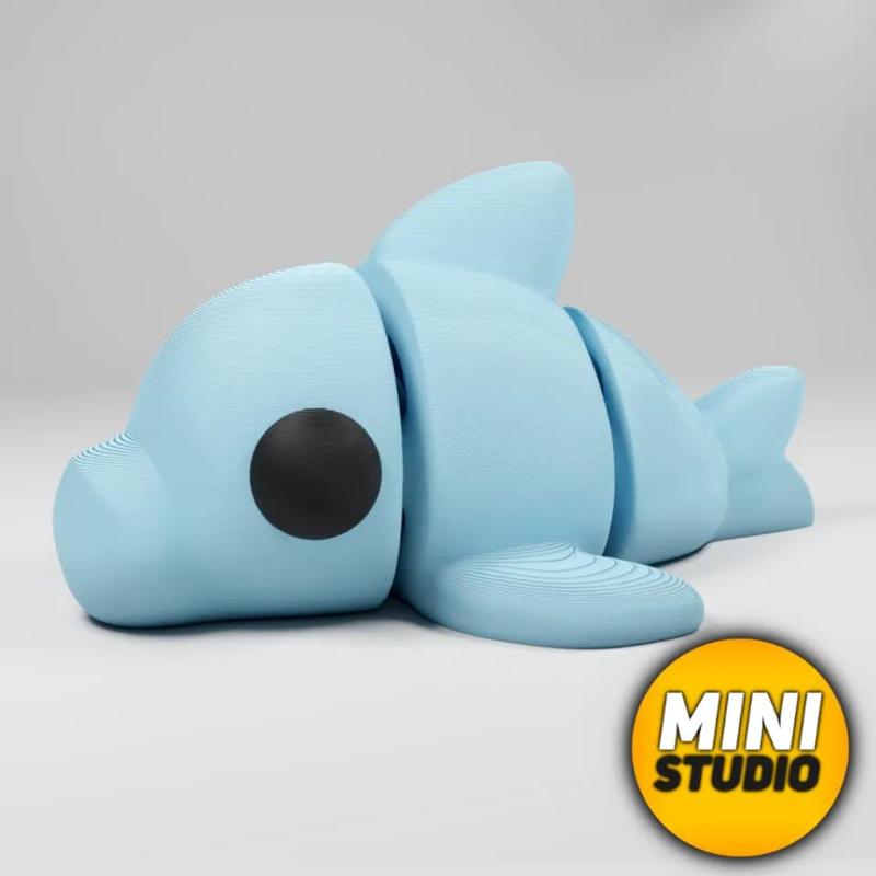 cartoon dolphin by mini studio   