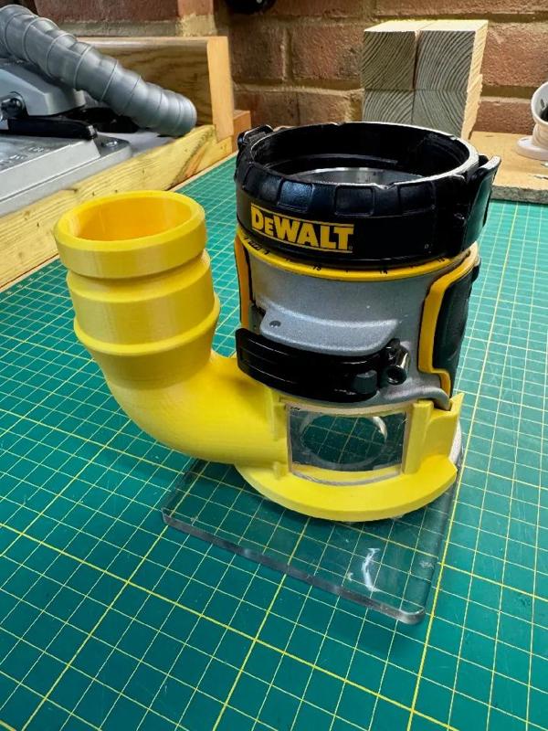 Dust Port adapter for DeWalt Router DCW604   