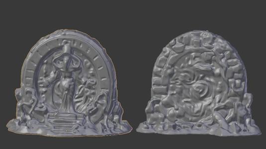 Ancient Stone token wall Wargame terrain (No Support) FDM Ready   