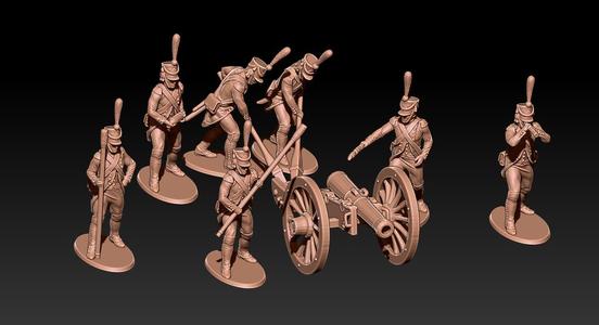 Napoleonic french foot artillery shako