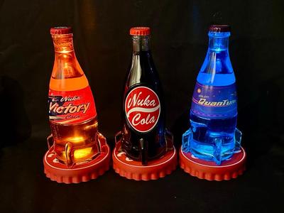 Nuka Cola Cap Bottle Display Riser - LED or PLAIN